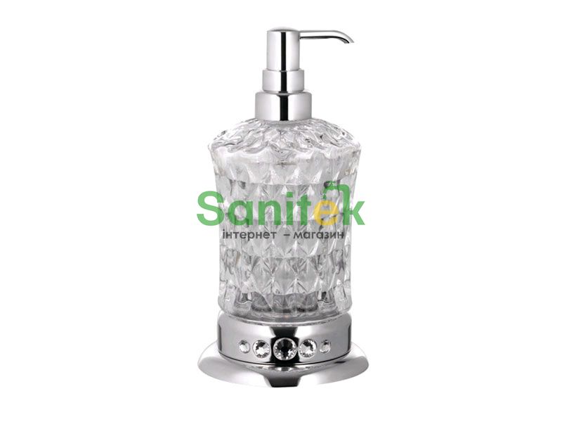 Дозатор для жидкого мыла Kugu Swan Freestand 330C (хром) 134231 фото