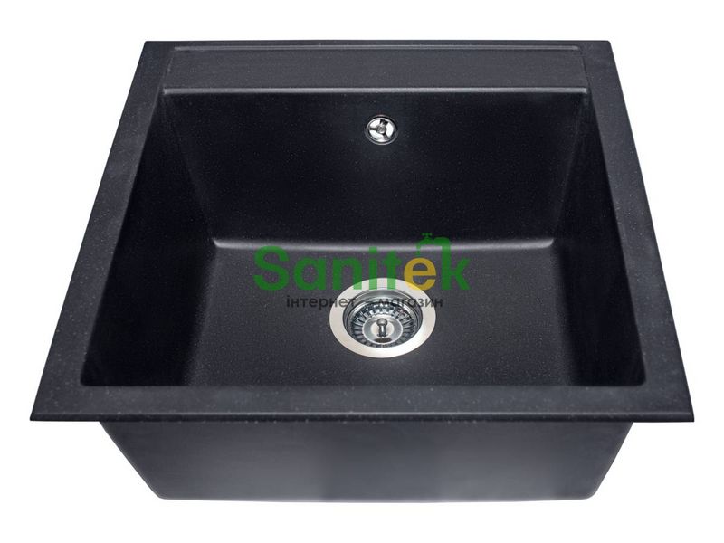 Гранітна мийка Miraggio Bodrum 510 (0000001) black/чорна 502401 фото