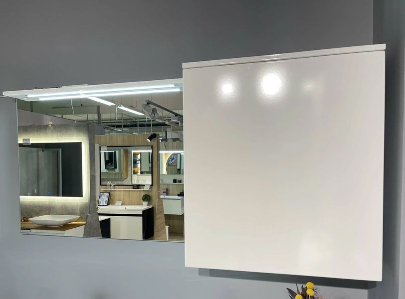 Дзеркало для ванної кімнати Fancy Marble (Буль-Буль) Vivara 1500 (біле) ліве 149667 фото