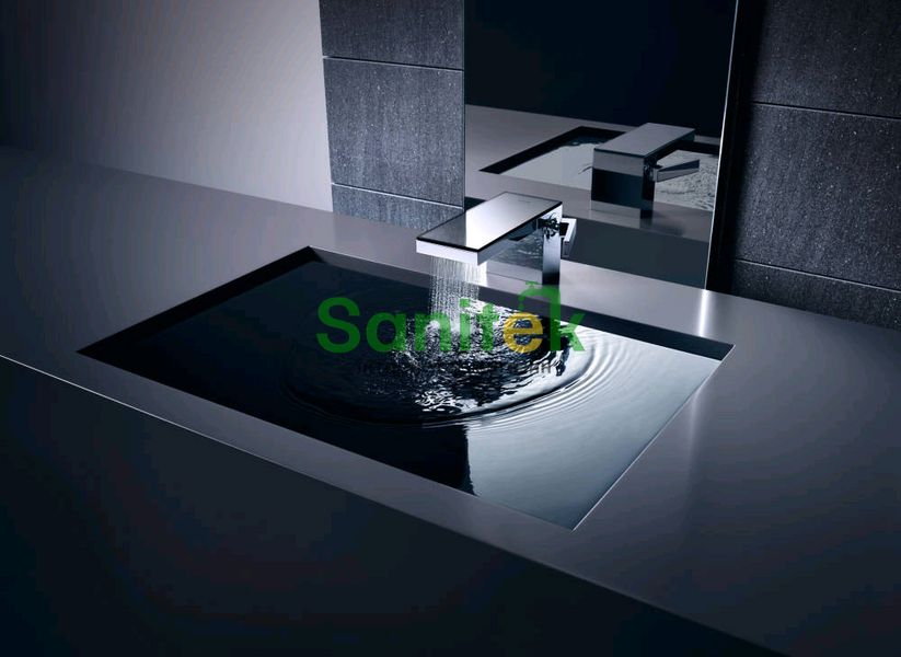 Змішувач для умивальника Axor MyEdition 47010600 glass black/хром 264970 фото