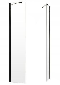 Боковая стенка Radaway Essenza New Black PTJ 90x90 (385050-54-01) чёрный профиль/стекло прозрачное 279353 фото