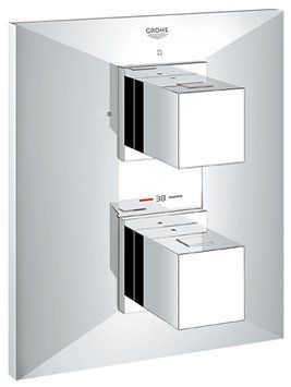 Змішувач для ванни та душу Grohe Allure Brilliant 19792000 прихованого монтажу з термостатом (хром) 98397 фото