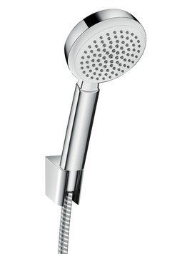 Душевой набор Hansgrohe Crometta 100 1jet 26664400 (белый-хром) 126881 фото