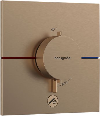 Смеситель для душа Hansgrohe ShowerSelect Comfort E 15575140 скрытого монтажа с термостатом (бронза) 694221 фото