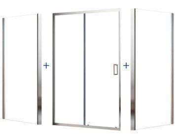 Душова кабіна Ravak Domospa SLDP2+SLPS+SLPS 120x100x100 (RKUC500031/RKUC500022/RKUC500022) полірований профіль/скло Transparent 1001168 фото