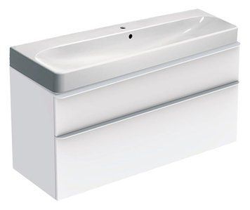 Тумба з умивальником Geberit Smyle Square 120 см (500.355.00.1/500.226.01.1) білий 538123 фото
