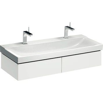 Тумба с умывальником Geberit Xeno&sup2; 120 см (500.517.01.1/500.550.01.1) белый 533639 фото