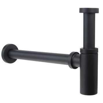 Напівсифон для умивальника Devit Art 12140B (чорний) 312005 фото