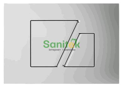 Смывная клавиша Sanit S 707 (16.707.81.0000) хром 142136 фото