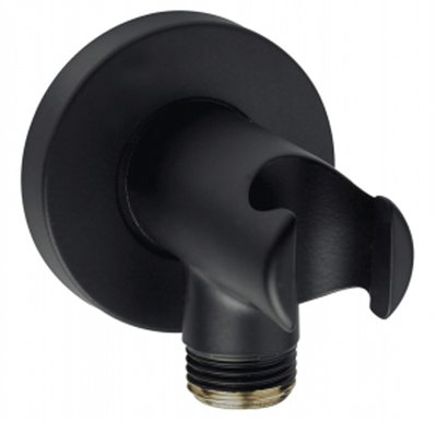 Підключення для душового шлангу Bossini C12000000073003 з тримачем (чорний матовий) 354904 фото