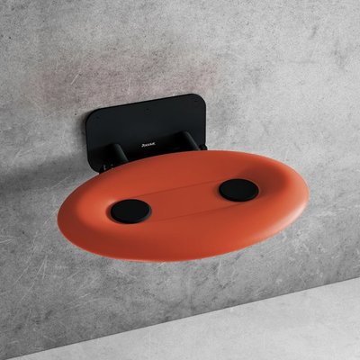 Сидіння для душу Ravak Ovo P II Orange/Black (B8F0000058) 415755 фото