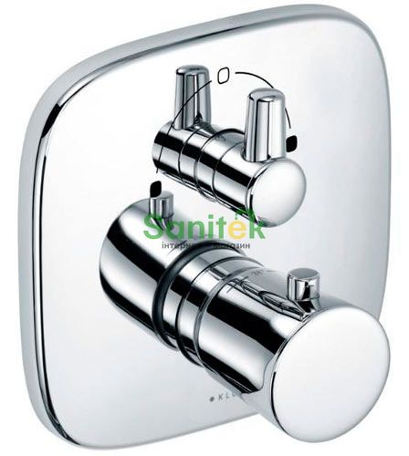 Змішувач для ванни та душу Kludi Ambienta 538300575 прихованого монтажу з термостатом (хром) 118886 фото