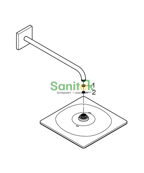 Душова система Grohe Grohtherm SmartControl Cube UA26405SC1 (26563000+26589000+27704000+35600000+29124000) з термостатом 491301 фото