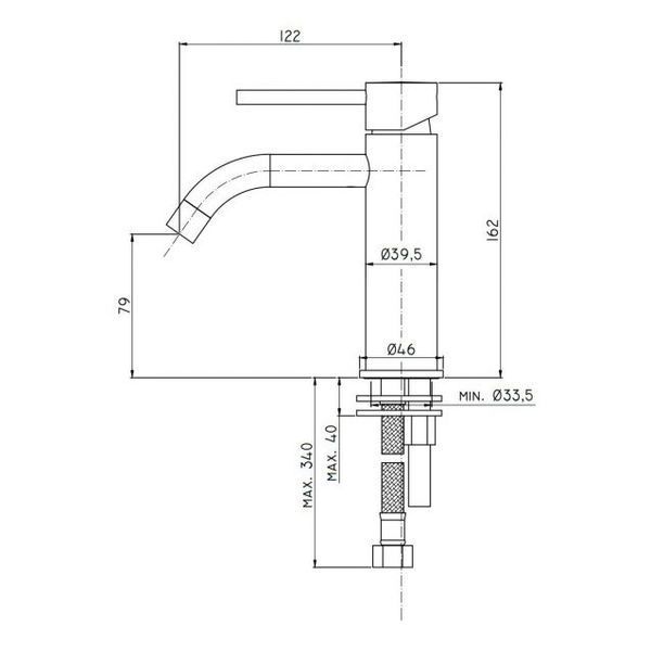 Змішувач для умивальника Paffoni Light LIG071MG (Mercury Grey) 952483 фото