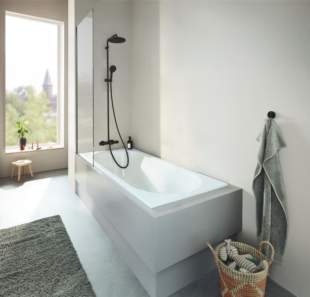 Душевая система Grohe QuickFix Vitalio Start 269882431 с термостатом (черный матовый) 874081 фото