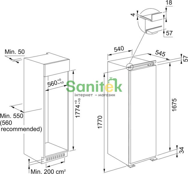 Встраиваемая морозильная камера Franke FSDF 330 NF NE E (118.0696.720) 872906 фото