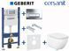 Комплект инсталляции Geberit Duofix 458.126.00.1+115.119.21.1 с унитазом Cersanit Caspia Clean On с сиденьем Soft Closing