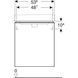 Тумба з умивальником Geberit Smyle Square 55 см (500.366.JL.1/500.259.01.1) пісочно-сірий 538107 фото 4