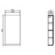 Шкафчик Cersanit Moduo 40 см подвесной (серый) 415618 фото 2
