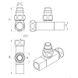 Кутовий кран Laris Luxon Кватро 1/2"-3/4" (LX-851) хром 150820 фото 2
