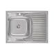 Кухонная мойка Lidz 6080-L Decor 0,6 мм (LIDZ6080DEC06) накладная левая 384991 фото 1