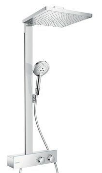 Душевая система Hansgrohe Raindance E Showerpipe 300 1jet 27361000 ShowerTablet 350 с термостатом (хром) 160198 фото