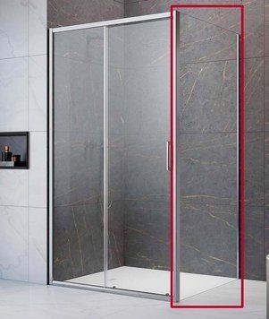 Боковая стенка Radaway Premium Pro S1 80 (1016080-01-01) профиль хром/стекло прозрачное 712749 фото