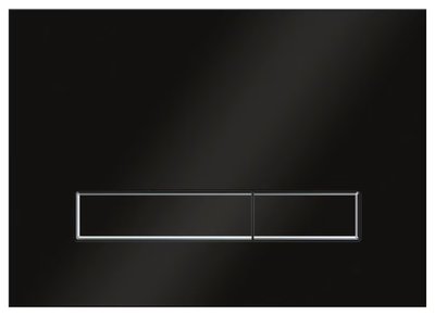Смывная клавиша Ravak Vitrum Square (GPX2240113) стекло черное 710975 фото