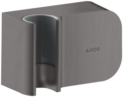 Подключение для душевого шланга Axor One 45723340 с держателем (шлиф. чёрный хром) 377257 фото