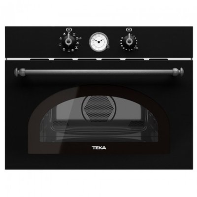 Духова шафа електрична Teka MWR 32 BIА ATS (111940000) чорний ручки темне срібло 342294 фото