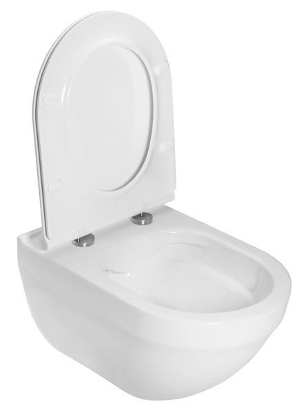 Унітаз підвісний Roca Hebe/Ossa Rimless A34H136000/A34H138000 з сидінням Slim Soft Closing 499583 фото