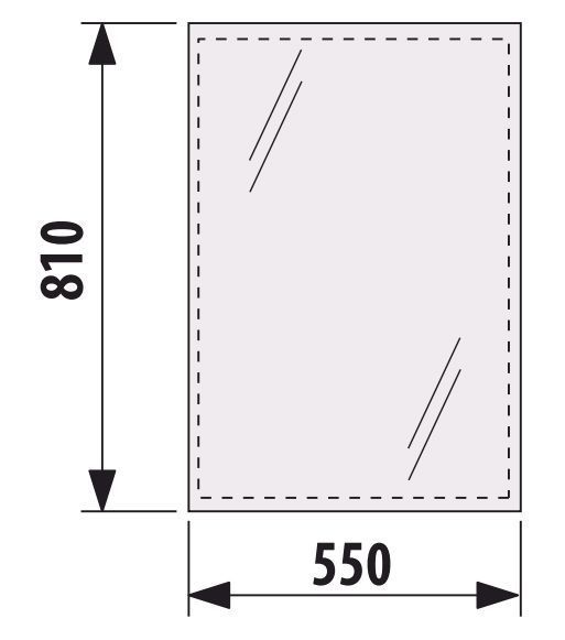Зеркало для ванной комнаты Jika Clear 55х81см (H4557111731441) 127743 фото