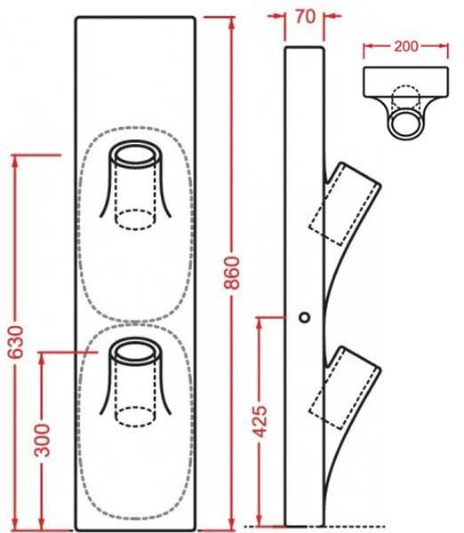 Багатофункціональна панель для аксесуарів ArtCeram Sopra OSC003 01;00 221760 фото