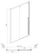 Душові двері Volle Aiva 120 (10-22-686) профіль хром/скло прозоре 370534 фото 2