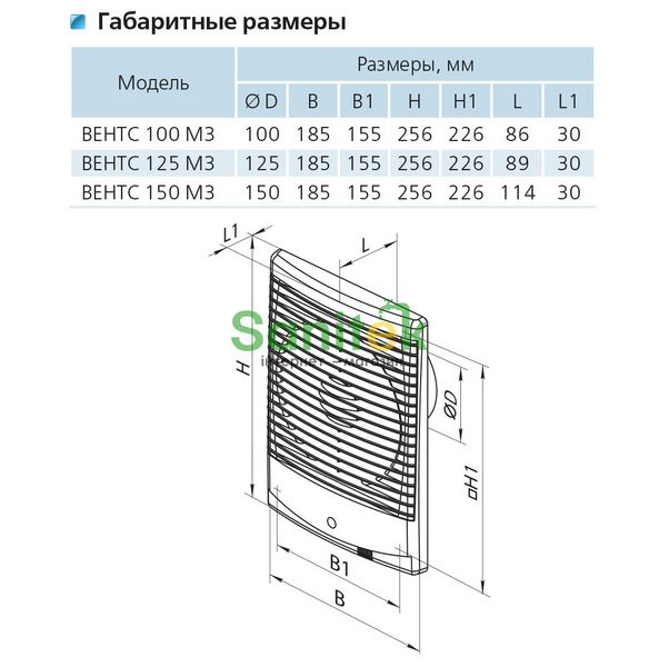 Вентилятор Vents M3 Вентс 100 М3В турбо 360976 фото