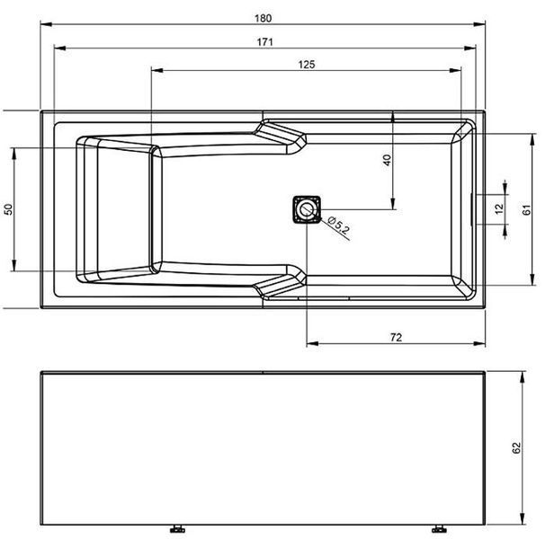 Ванна акрилова Riho Still Shower Elit 180x80 L (BD1800500000000) ліва 282083 фото
