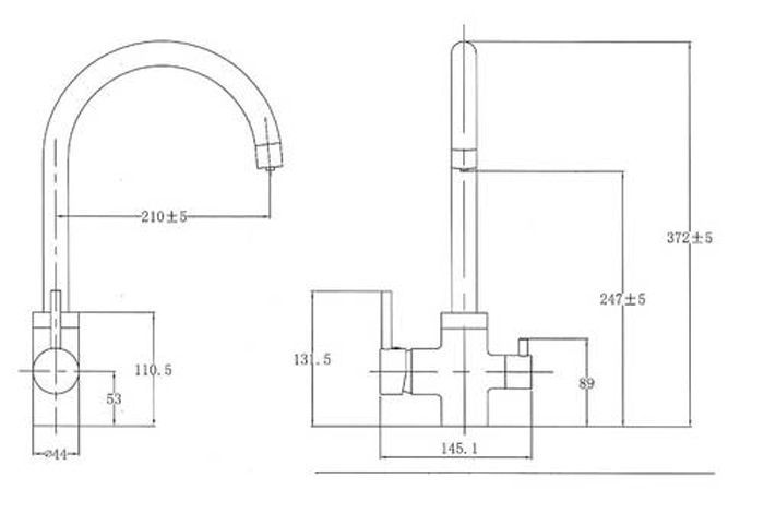 Змішувач для кухні Koller Pool Orion Double ORDB0500F із підключенням до фільтру (чорний матовий) 683202 фото