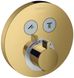 Змішувач для ванни та душу Hansgrohe ShowerSelect S 15743990 прихованого монтажу з термостатом (золото) 305246 фото 1