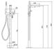 Змішувач для ванни Cersanit Inverto S951-286 на підлогу (золото) 951901 фото 2