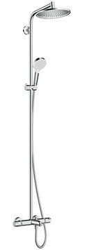 Душевая система Hansgrohe Crometta S 240 Showerpipe 27320000 с термостатом (хром) 135694 фото