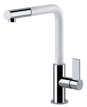 Смеситель для кухни Franke Neptune Evo (115.0373.944) с душем хром-белый 130795 фото