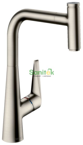 Змішувач для кухні Hansgrohe Talis Select S M51 300 72821800 з душем (нержавіюча сталь) 129599 фото