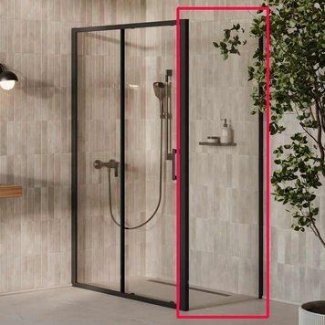 Боковая стенка Ravak X-Point Slim XPSPS-100 (X90VA030FZ1) профиль черный/стекло Transparent 995070 фото