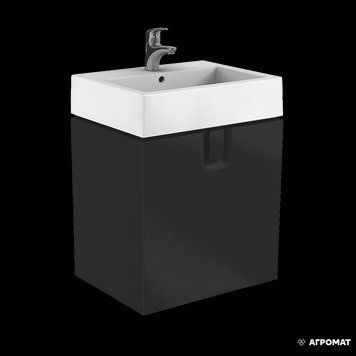 Тумба під умивальник Kolo Twins 60см (89500000) чорна 128238 фото