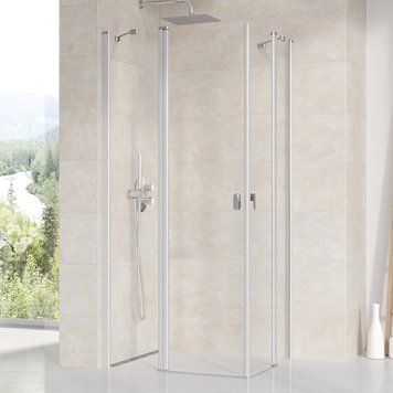 Душова кабіна Ravak Chrome CRV2 120x120 (1QVG0U00Z1+1QVG0U00Z1) сатиновий профіль/скло Transparent 279584 фото