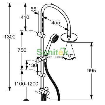 Душова система Kludi Zenta Dual Shower System 6167705-00 (хром) 13372 фото
