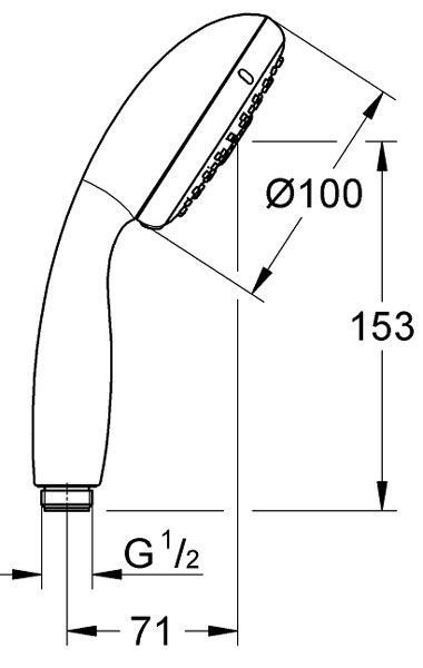 Душевая лейка Grohe Tempesta 28261002 (3 режима) хром 237809 фото