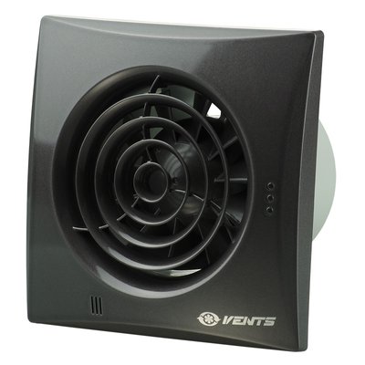 Вентилятор Vents Quiet Вентс 100 Квайт (чорний) 360136 фото