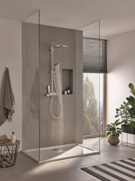 Душевая система Grohe Vitalio Joy 310 26401001 с термостатом (хром) 553150 фото