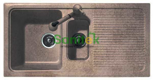 Гранітна мийка Telma Domino DO09910 Granite (48 sandstone beige) 147673 фото